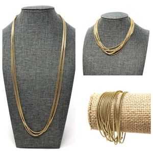 Sterling, gold overlay, extra long versatile chain